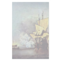 The Cannon Shot By Willem Van De Velde The Younger Custom Stationery
