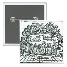 The Canterbury Pilgrims Pinback Button