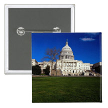 The Capitol building, Washington, D.C., USA Pinback Button