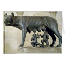 The Capitoline She-Wolf Greeting Cards