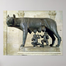 The Capitoline She-Wolf Print