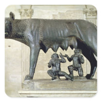 The Capitoline She-Wolf Square Sticker