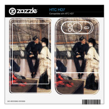 The captain and his girl by James Tissot Decals For The HTC HD7