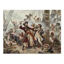 The Capture of Blackbeard Post Cards