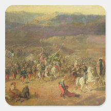 The Capture of the Retinue of Abd-el-Kader Square Sticker