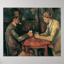 The Card Players by Paul Cezanne Poster