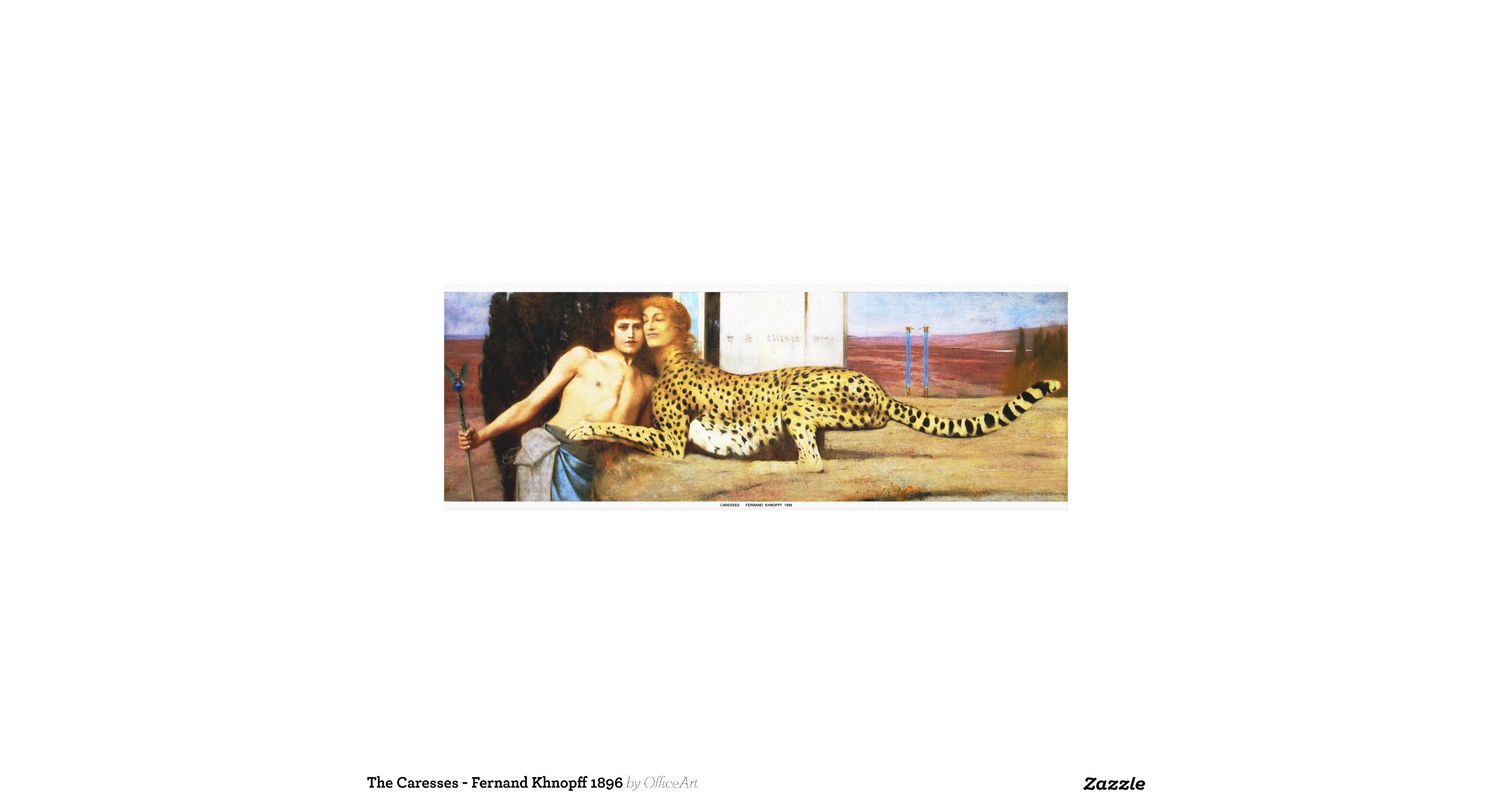 The Caresses Fernand Khnopff 1896 Gallery Wrapped Canvas Zazzle