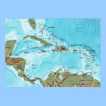 The Caribbean (map) posters