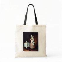 The Caring Maid By Chardin Jean-Baptiste Siméon (B Canvas Bag