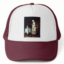 The Caring Maid By Chardin Jean-Baptiste Siméon (B Mesh Hat