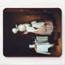 The Caring Maid By Chardin Jean-Baptiste Siméon (B Mouse Pads