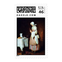 The Caring Maid By Chardin Jean-Baptiste Siméon (B Postage