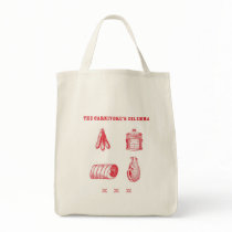 The Carnivore's Dilemma Organic Grocery Tote bags by ericar70 The Carnivore's Dilemma Organic Grocery Tote bags