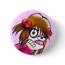 The Cartooniz - Kel Evil Face Badge buttons by MsVioletFrost The Cartooniz - Kel Evil Face Badge buttons