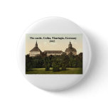 The castle 1905, Gotha, Thuringia, Germany Pinback Button