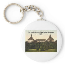 The castle 1905, Gotha, Thuringia, Germany Key Chains