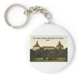 The castle 1905, Gotha, Thuringia, Germany Key Chains