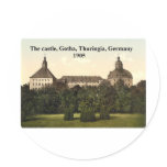 The castle 1905, Gotha, Thuringia, Germany Stickers