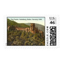 The Castle, Heidelberg, Baden, Germany 1905 Stamp