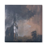 The Castle in the Moonlight Fridge Magnets