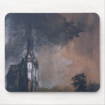 The Castle in the Moonlight Mouse Pad