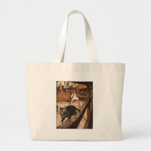 The Cat and Mouse in Partnership Canvas Bags