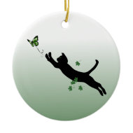 The Cat and the Butterfly ornament