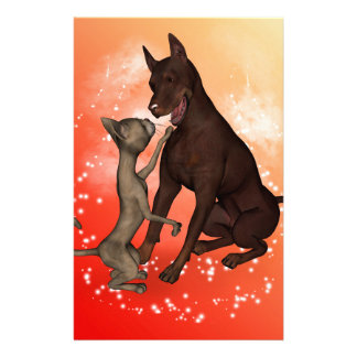 Cats And Dogs Stationery, Custom Cats And Dogs Stationary