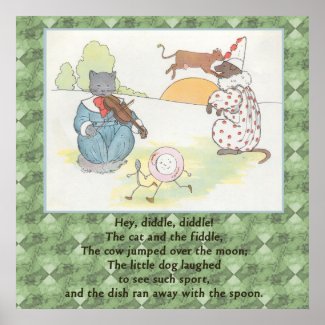 The Cat and the Fiddle print