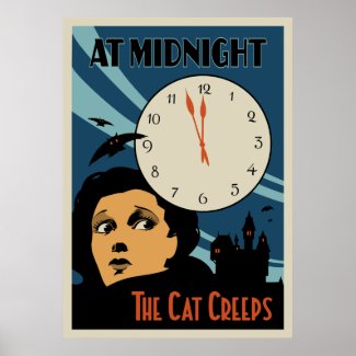 "The Cat Creeps" Vintage Movie poster