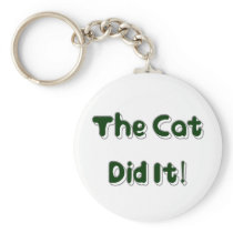 The Cat Did It! Key Chain