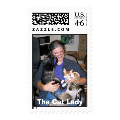 The Cat Lady Stamp by michanet
