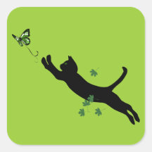 The Cat & The Butterfly Version 2 Stickers