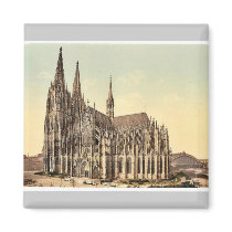 The cathedral, side, Cologne, the Rhine, Germany r Fridge Magnets