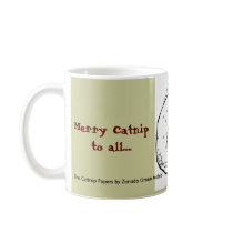 The Catnip Papers:  Merry Catnip Snowglobe Mug