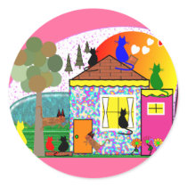 The Cats Are Taking Over The House Sticker