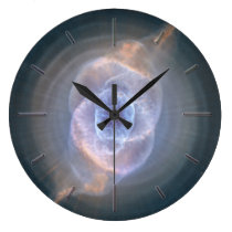 The Cat's Eye Nebula Wall Clocks Options