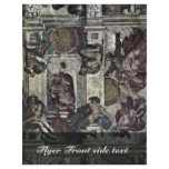 The Ceiling Fresco In The Sistine Chapel Genesis M Custom Flyer