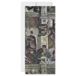 The Ceiling Fresco In The Sistine Chapel Genesis M Personalized Rack Card