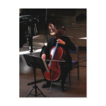 The cellist postcards