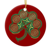 The Celtic Christmas Shamrock Ornament ornaments