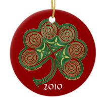 The Celtic Christmas Shamrock Ornament 2010 ornaments