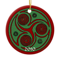 The Celtic Christmas Spiral Ornament 2010 ornaments