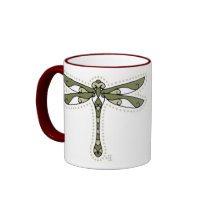 The Celtic Dragonfly mugs