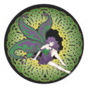 The Celtic fairy Nightshade Stickers in Black by Beltain The Celtic fairy Nightshade Stickers in Black