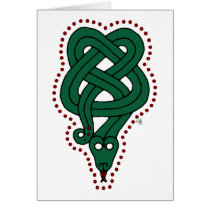 The Celtic Snake Greeting Card