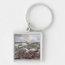 The Centre of the British Army in Action at the Ba Key Chains