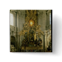 The chair of St. Peter, 1665 Button