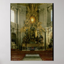 The chair of St. Peter, 1665 Posters