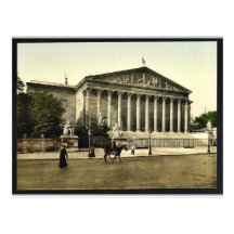 The Chamber of Deputies, Paris, France vintage Pho Post Cards